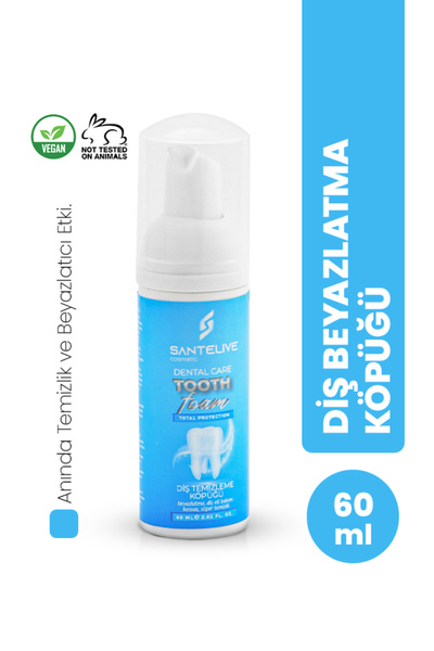 Santelive Karanfil Özlü Diş Beyazlatma Köpüğü 60 ml