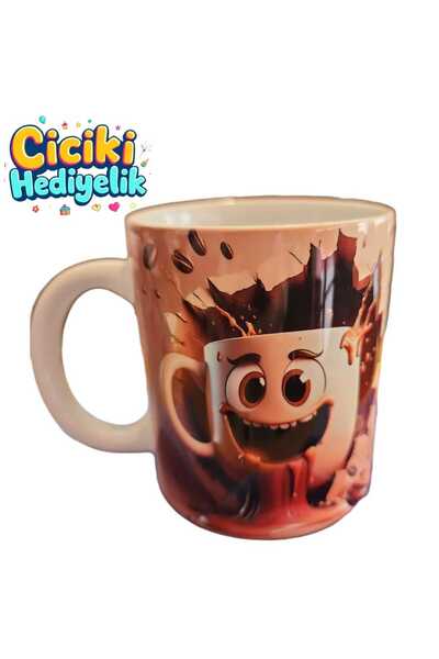 ciciki hediyelik كوب سيراميك بوجه مضحك - كوب هدية مميز