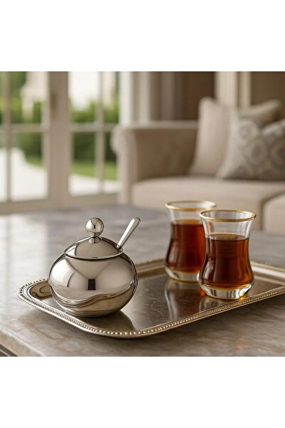 Dania سكرية ستانلس استيل مع ملعقة من الستيل العالي الجودة و الغير قابل للصدأ