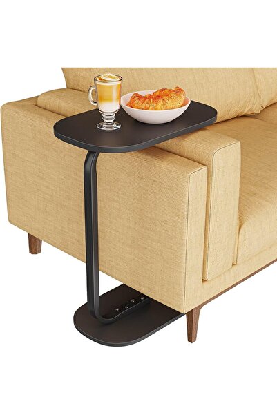 Generic C-Shaped Side Table Side Table for Small Spaces, Living Room, Bedroom