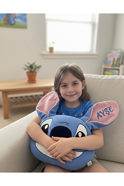 Giftify-Tr Stitch Karakter Peluş Yastık