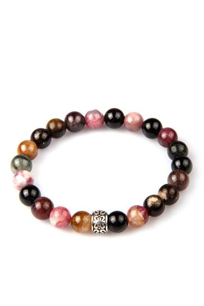 Mavera Doğaltaş سوار من حجر التورمالين الطبيعي مقاس 7 ملم