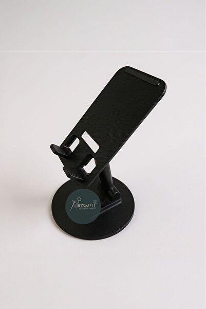 urzsmell 360 °   Rotating Adjustable Foldable Phone Tablet Stand Desktop Non-Slip Portable Holder Black