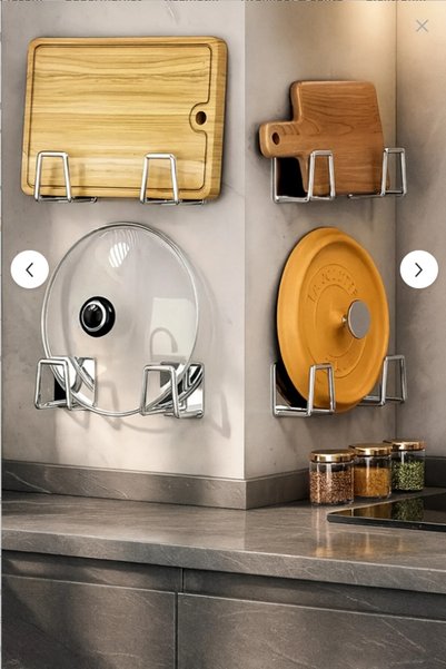 Kitchen Beauty Bulaşık Süngeri Tutucu Yapışkanlı Paslanmaz Askılık Çift Taraflı Yapışkanlı