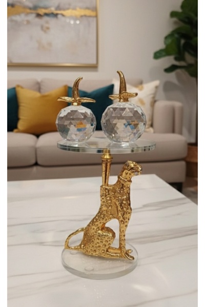 Home Dekoratif leoparlı 3 lü elma