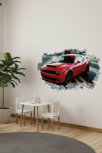 KT Decor Spor Arabalar Full Hd Çocuk Odası Duvar Sticker