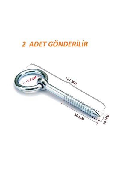 Ersa Halkalı Vidalı Gerdirme Sabitleme Metal Paslanmaz M 10 Çekme Kaldırma Ta...