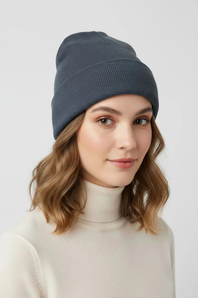 CANMODA BĂRĂ DE BUMBAC DE BAZĂ FEMEI BĂRBAȚI - INDIGO