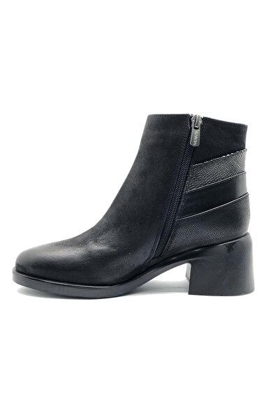 Venüs Γυναικείες μπότες casual με φερμουάρ από γνήσιο δέρμα 2551403K - Platinum - 36