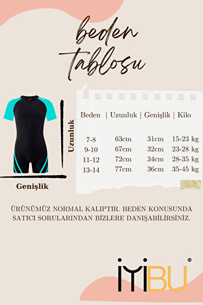 İYİBU Unisex Παιδικά μαγιό - Προστασία από την υπεριώδη ακτινοβολία, κοντομάνικο μαγιό και μαγιό Μαγιό πισίνας και θάλασσας