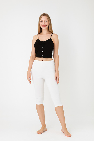 Altınay Cotton Women's Capri Leggings - 90% Cotton (Lilitime)