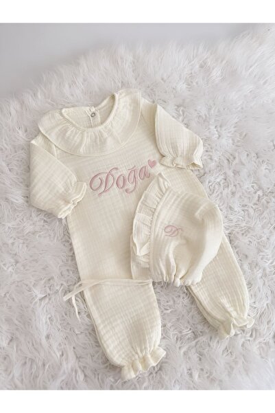 Kokoş Tokalar Müslin Tulum Bonet Bere