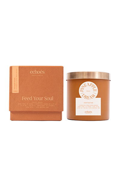 Echoes شمعة معطرة فاخرة، حلم الأناناس، (وعاء زجاجي فاخر)، 300 غرام