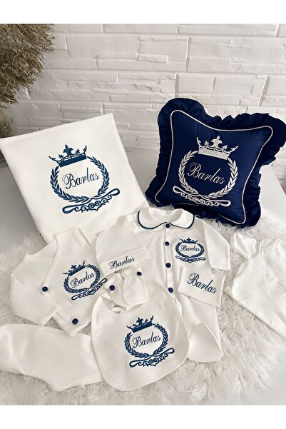 Kokoş Tokalar Embroidered 100% Cotton Hospital Dish Set