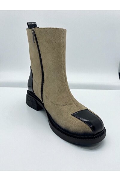 Stepka Shoes HUMAS HAKİKİ DERİ SÜET SICAK ASTARLI KADIN POSTAL BOT