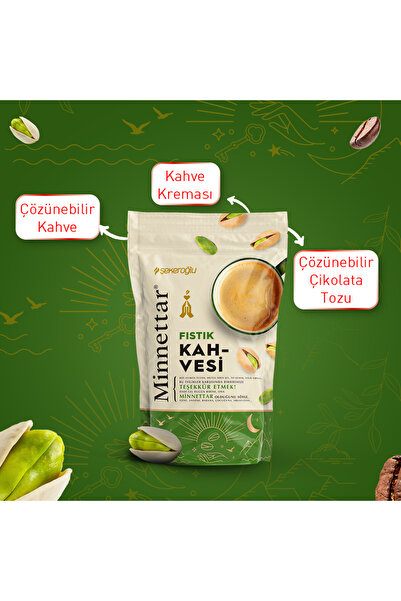 Şekeroğlu MİNNETTAR FISTIKLI KAHVE 165 GR