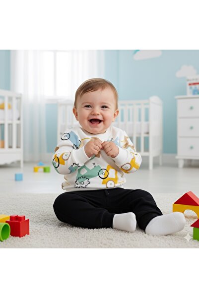 Le Touche Baby Boy Patterned Cotton 2-Piece Children's Pajama Set