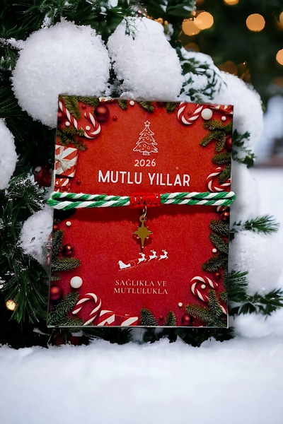 Goldesing 2026 Yeniyıl Hediyesi Kuzey Yıldızlı Ve Yeşil-beyaz Ip Yılbaşı Şans...