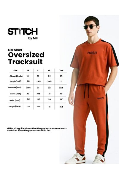 STITCH by MH Mens Oversize Moncler Tshirt & Long pajama set