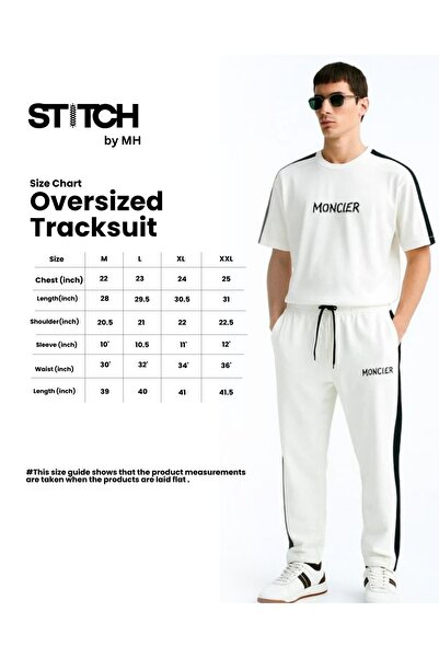 STITCH by MH Mens Oversize Moncler Tshirt & Long pajama set