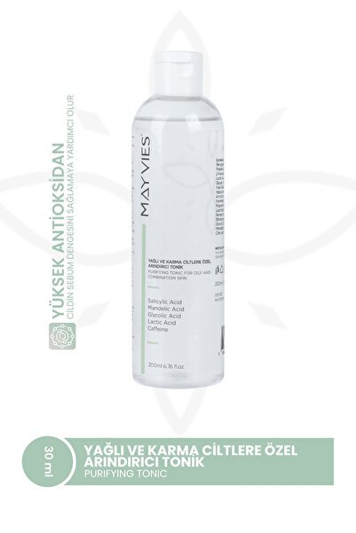 MAYVIES Purifying Tonic for Oily and Combination Skin – Yağlı ve Karma Ciltle...