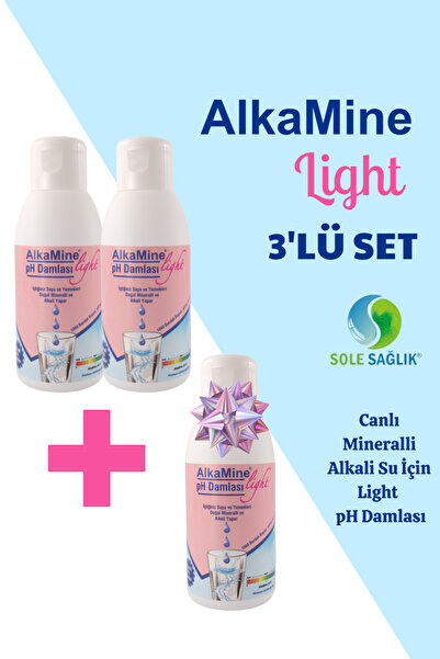 Sole Sağlık Alkamine Light Alkali Ph Damlası 3'lü Set