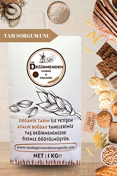 Taş Değirmenden Organik Tam Sorgum Unu (Gluten İçermez) - 1 Kilo