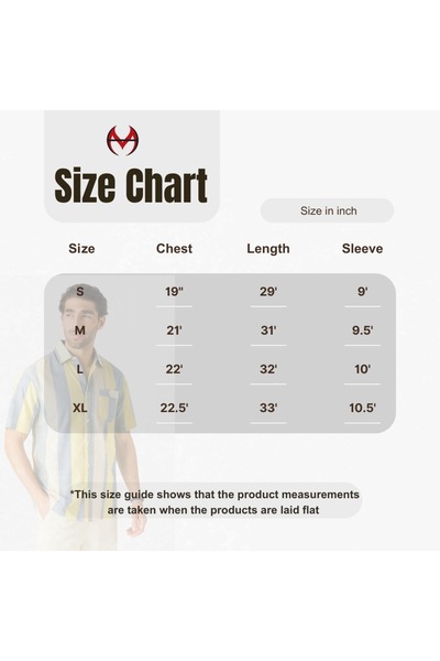 STITCH by MH Sunset Stripes Casual Cotton Shirt for Men