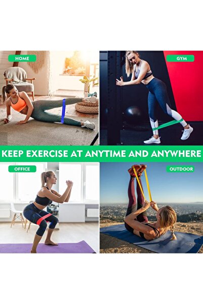 Generic Resistance Bands Exercise Bands For Woman Yoga Resistance Loop Bands For Legs And Butt Worko