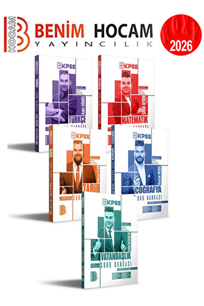 Benim Hocam Yayınları 2026 KPSS Soru Bankası Full Set