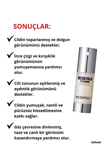 Medipeel Mezzo Filla Eye Serum 30 ml Peptit Kompleksi İçeren Göz Serumu M0028