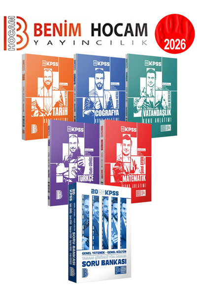 Benim Hocam Yayınları 2026 KPSS Konu Anlatım Seti ve Genel Yetenek Genel Kült...
