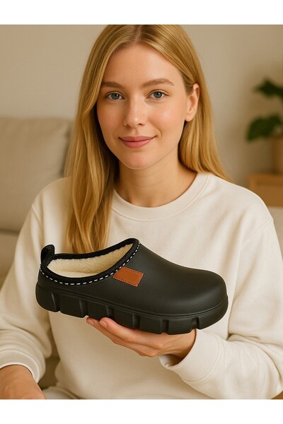 Moda Frato VENTO Жіночі домашні капці з вовняною підкладкою Водонепроникні Легкі та зручні капці Капці для лікарні, кухні та роботи