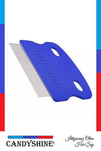 Zeki Karga Cat Dog Pet Lice Flea Comb Iron Needle Toothed Comb
