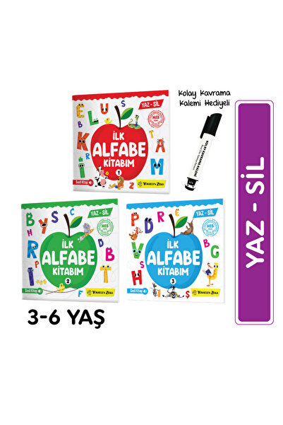 yükselen zeka İlk Alfabe Kitabım Yaz Sil Serisi