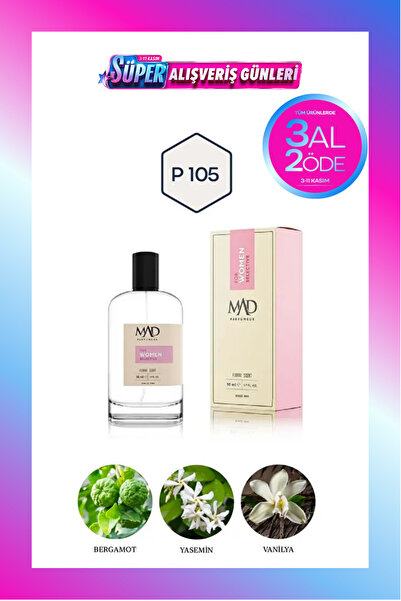 Mad Parfüm Mad P105 Selective 50 ml Kadın Parfüm | 3AL 2ÖDE