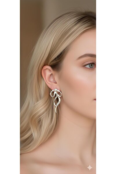 Bontexs Kadın Orta Boy Kurdele Küpe