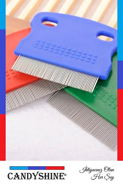 Zeki Karga Cat Dog Pet Lice Flea Comb Iron Needle Toothed Comb