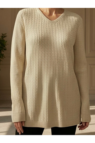 TEK Pletena bluza / Boja kamena