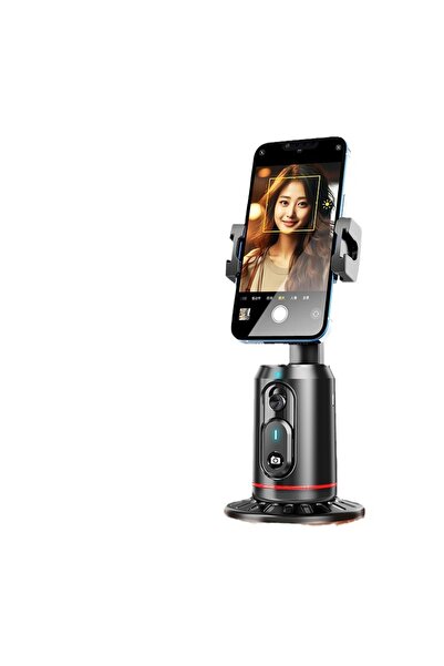 ABK POINT حامل ثلاثي القوائم ABKPOINT AI 360° مع خاصية تتبع الوجه تلقائيًا وم...