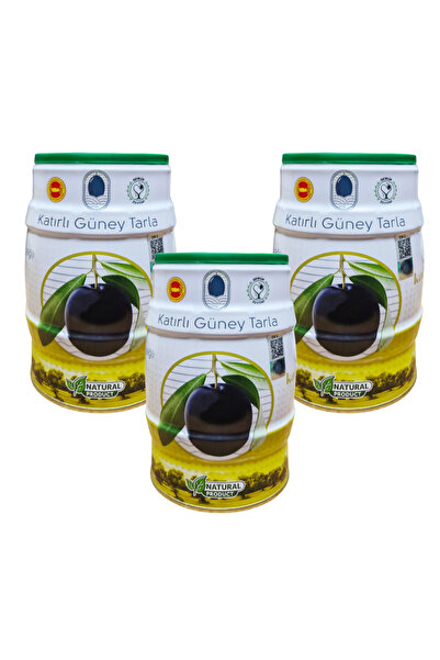 Katırlı Zeytin Katırlı Güney Tarla Sofralık Siyah Zeytin 3 Adet X 1 Kg