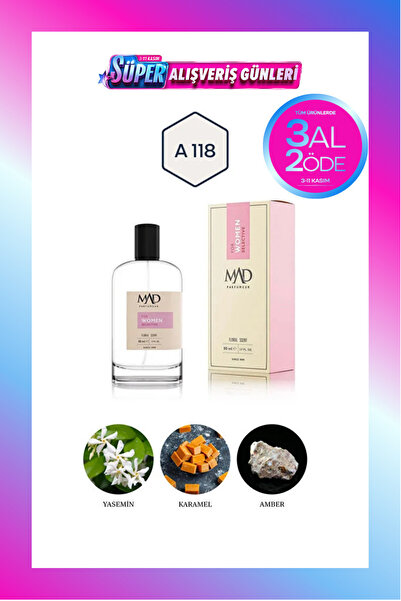 Mad Parfüm Mad A118 Selective 50 ml Kadın Parfüm | Çiçeksi - Fresh