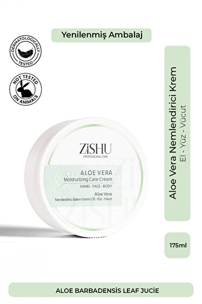 ZİSHU Aloe Vera Nemlendirici Krem – El, Yüz ve Vücut 175 ml