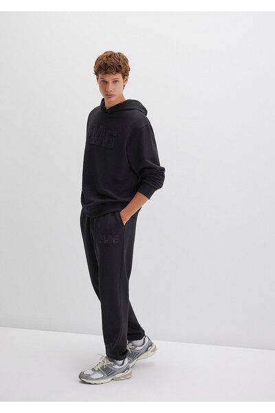 Mavi Patch Logo Black Sweatpants 0010475-900