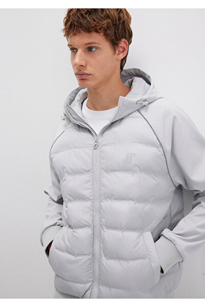 Mavi Wasserabweisende graue Jacke mit Pro-Logo-Reflektordetail 0110559-70075