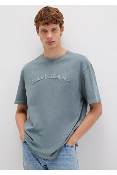 Mavi Τζιν με στάμπα πράσινο μπλουζάκι Loose Fit / Loose Comfortable Cut 0612953-90960