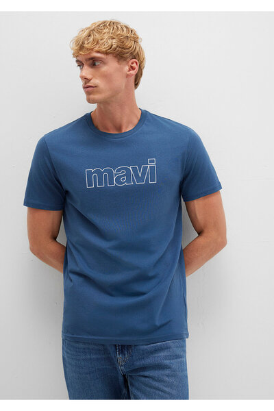 Mavi Μπλουζάκι με τυπωμένο λογότυπο Slim Fit / Slim Fit 065781-90609