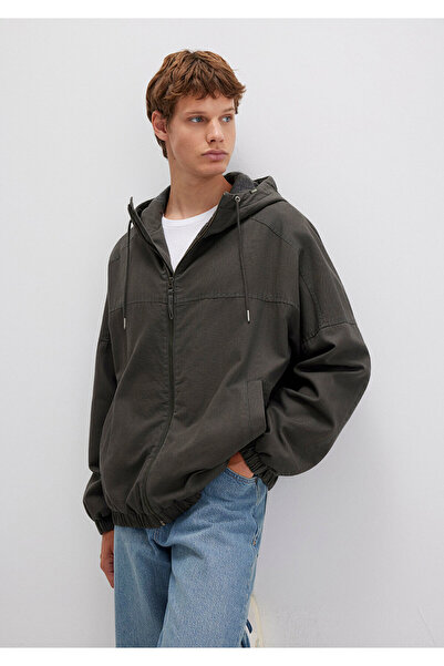 Mavi Μπουφάν με κουκούλα χακί Loose Fit / Χαλαρή Άνετη Κοπή 0110398-86764