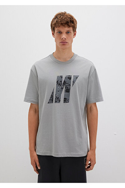 Mavi Μπλουζάκι με στάμπα Pro Logo Γκρι Loose Fit / Loose Comfortable Cut 0613083-82577