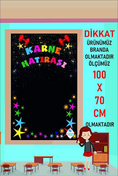 Göktuğ Hediyelik Karne Hatırası Hatıra Fotoğrafı Branda100x70 Cm